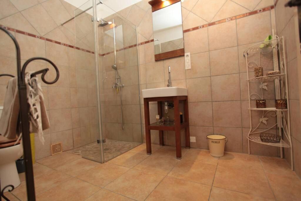 Gite Avec Piscine Et Climatisation Buzignargues エクステリア 写真