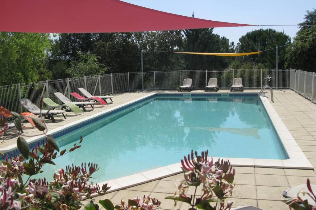 Gite Avec Piscine Et Climatisation Buzignargues エクステリア 写真